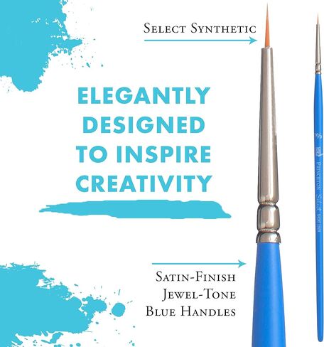 Princeton Select Artiste, Series 3750, Paint Brush for Acrylic, Watercolor and Oil, Short Liner, 18/0 in Saudi Arabia