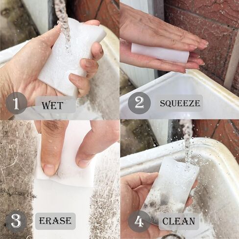 50 Pcs/lot Magic Sponges Cleaning Eraser Melamine Sponge Foam Pads,Multi-Functional Household Cleaning Kitchen Dish Sponge 100x60x20mm (50) in Saudi Arabia