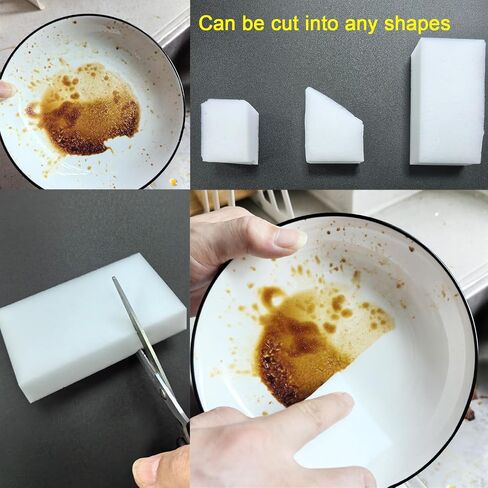 50 Pcs/lot Magic Sponges Cleaning Eraser Melamine Sponge Foam Pads,Multi-Functional Household Cleaning Kitchen Dish Sponge 100x60x20mm (50) in Saudi Arabia