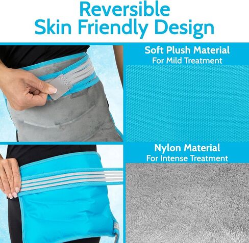 Arctic Flex Ice Pack for Back Pain Relief - Gel Wrap for Injuries Reusable and Lower Back - Large Compression Therapy Pad - Freezable Hot & Cold - Soft Compress for Elbow, Shoulder, Stomach, Neck in Saudi Arabia