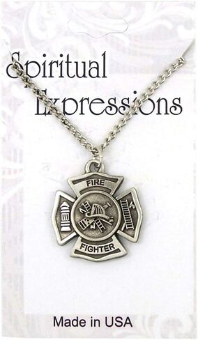 SINGER Spiritual Expressions Pewter Medal for EMS, Military, and Police (Firefighter's Cross) in Saudi Arabia