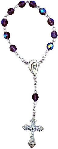 Vatican Imports Beautiful One Decade Rosary (Purple) in Saudi Arabia