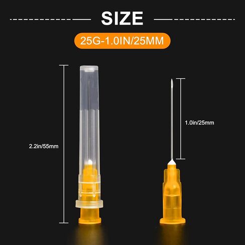 20 Gauge 1.5 Inch Needle Disposable Lab Supplies, Individual Package, Pack of 100 in Saudi Arabia
