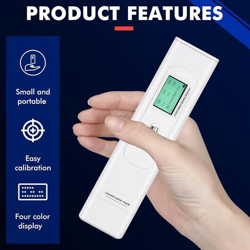 مقياس TDS، جهاز اختبار مياه الشرب 6 في 1، مقياس درجة الحرارة COD TOC TDS UV275 EC، مجموعات اختبار المياه الرقمية لجودة مياه الشرب، مقياس جزء في المليون مع شرائط اختبار الأس الهيدروجيني، وضع التسجيل الذكي in Kuwait