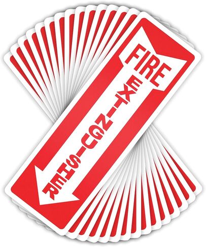 Made In USA Fire Extinguisher Sticker for Fire Safety - Super Durable, Long-Lasting-Adhesive, Weatherproof, Compliant, Perfect for Home, Office, or Boat - 4" x 12" - 3 Mil Thickness (15-Pack) in Saudi Arabia