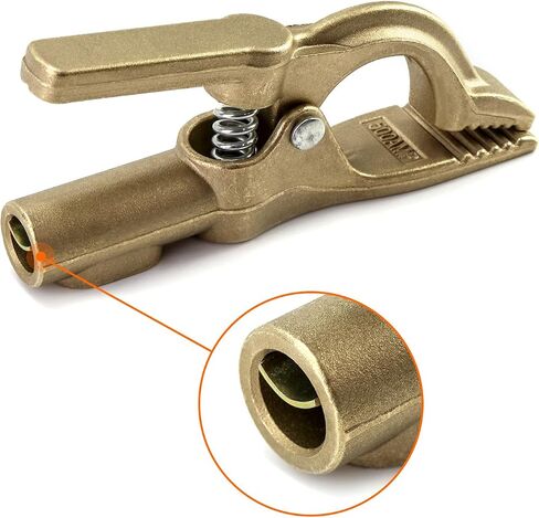 QWORK Welding Bronze Ground Clamp, 1.6 Pounds and 500A, 1 piece in Saudi Arabia