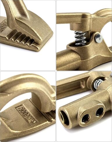 QWORK Welding Bronze Ground Clamp, 1.6 Pounds and 500A, 1 piece in Saudi Arabia