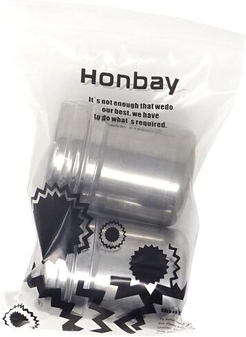 Honbay 2PCS 5 oz Stainless Steel Dredge Salt Sugar Spice Pepper Shaker Seasoning Cans in Saudi Arabia