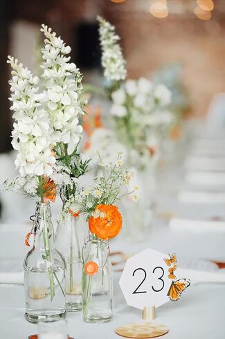 White Delphinium Artificial Flowers, 6pcs Artificial Larkspur Flower 17.5'' Fake Delphinium Flowers Silk Flowers for Home Decor, DIY Floral Centerpieces for Tables in Saudi Arabia