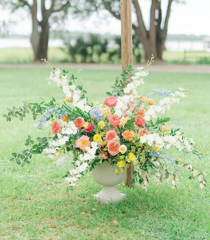 Ivory Flowers 33.86" Delphinium Artificial Flwoers Cream White Fake Flowers 5PCS Long Stem Snapdragon Flowers for Tall Vase for Wedding Centerpieces Home Party Decor (Cream White) in Saudi Arabia