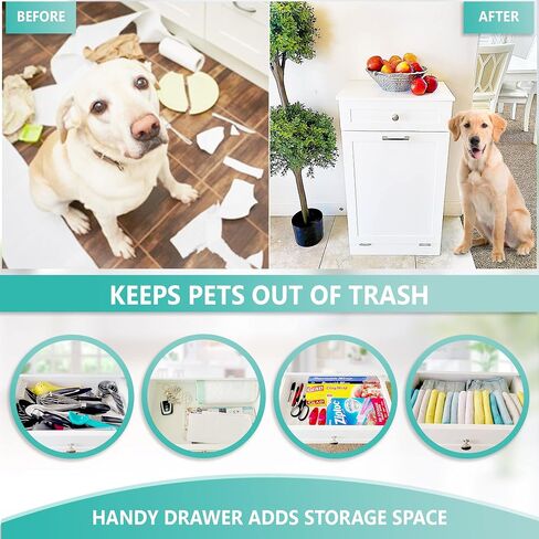 Northwood Calliger Tilt Out Trash Bin Cabinet or Laundry Hamper Solid Workmanship and New 2022 Design Cuts Assembly Time in Half! Hide Ugly Trash, add Countertop Space, Keep Pets Out! in Saudi Arabia
