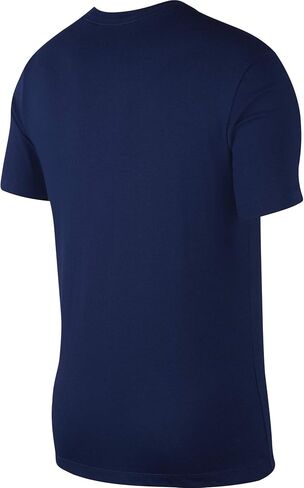 تي شيرت رجالي من Nike، قميص Dri-FIT مصنوع من القطن الصلب للرجال، أزرق Void/White، L in Saudi Arabia