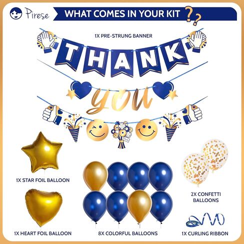 Pirese We Appreciate You Banner Decorations, Employee Appreciation Decorations, Thank You Sign, Staff Appreciation Banner, Thank You Banner, Team Appreciation Week for Teacher Nurse Doctor Pastor in Kuwait