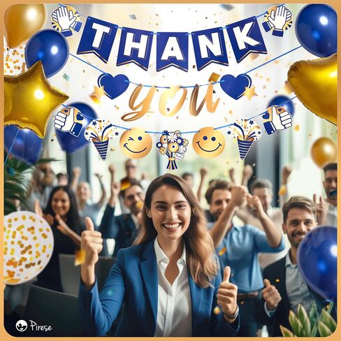 Pirese We Appreciate You Banner Decorations, Employee Appreciation Decorations, Thank You Sign, Staff Appreciation Banner, Thank You Banner, Team Appreciation Week for Teacher Nurse Doctor Pastor in Kuwait