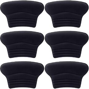 Joez Wonderful 3 Pairs Kids Heel Pads for Shoes Too Big, Self-Adhesive Heel Grips Liner for Loose Shoe, Non Slip Soft Shoe Filler Heel Inserts Heel Cushion for Toddlers Girls Boys (Black)