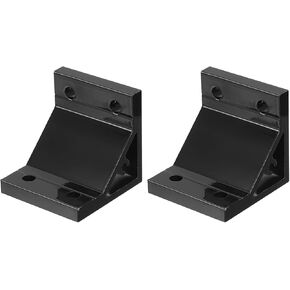 uxcell 4Pcs 90 Degree Angle Aluminum Profile Corner Brackets, Corner Brace Joint Connectors for 3060 Series (Black)