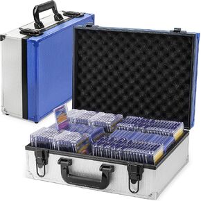 TCGUARD Toploader Storage Box for 3"*4" 35PT Toploaders, Waterproof, Anti-skid, Card Storage Box with Dividers, Fits Trading Cards and Sports Cards (Holds 600+ Toploaders)