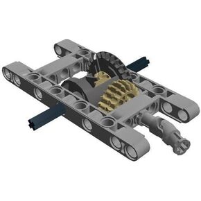 LEGO 10pc Technic Framed Differential Gear Set Kit Pack Chassis Part Piece Crawler Unimog Car Truck Joint Axle Frame Liftarm