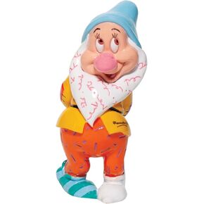 Enesco Disney by Romero Britto Snow White and The Seven Dwarfs Bashful Miniature Figurine, 4.7 Inch, Multicolor