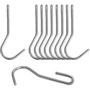 Pot Hook 12PCS Heavy Duty Pan Rack Holder Hooks, 90 Degree Twist Angled Hooks, Angled Pot S Hook for Hanging Kitchen Utensils Pots Pans Clothes Bags Towels Plants, Pot Rack Hooks