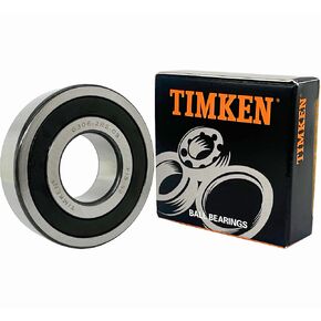 TIMKEN 6306-2RSC3 2 Pcs Double Rubber Seal Bearings 30x72x19mm, Pre-Lubricated and Stable Performance and Cost Effective, C3,Deep Groove Ball Bearings.