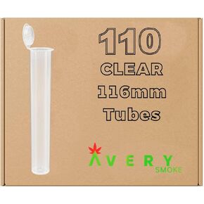 Transparent Packaging Pop Top Tubes, Child Resistant, Travel Holder, Vial Containers, Pop Top Vials, Smell Proof, Airtight Smell Proof Containers, 110pcs
