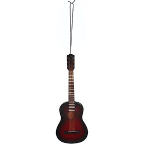 Broadway Gifts 5.1 Inch Brown Wood Classic String Guitar Ornament Decoration