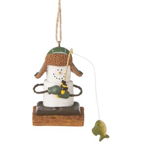 Midwest CBK S'mores Ice Fisherman Resin Christmas Ornament