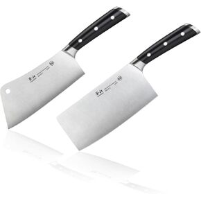 Cangshan S/S1 Series German Steel Forged Chinese Cleaver Set (White)