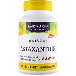 Healthy Origins Astaxanthin (Complex), 4 mg - Supports Heart Health, Immune System & Joint Health - Gluten-Free Supplement - 150 Softgels