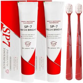 Sp-7 Probiotic Toothpaste 2 Pack, Sp7 Toothpaste, Sp-7 Ultra 𝐖𝐡𝐢𝐭𝐞𝐧ing Toothpaste