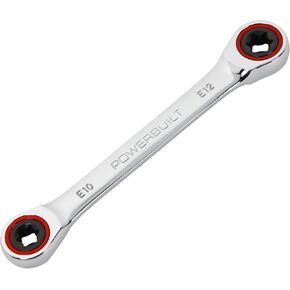 Powerbuilt 641760 Ratcheting Double Box-End E-Star Wrench - E10/E12