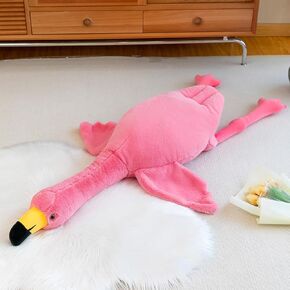 Pink Flamingo Stuffed Animal Plush Pillow Toys Giant Stuffed Animal Plush Doll Cozy Flamingo Plush Sleeping Pillow Gifts for Kids Birthday Decoration