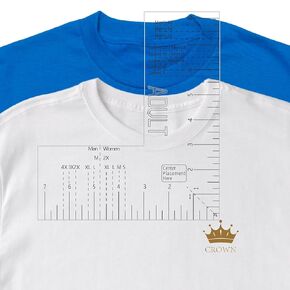 Tshirt Ruler Guide for Vinyl Alignment Acrylic Left Chest Logo Placement Tool Craft Sewing Ruler Accessories for Embroidery Heat Press Printing