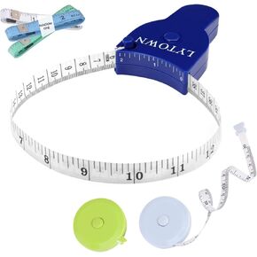 4PCS Body Measure Tape, Automatic Telescopic Tape Measure, Accurate Measuring Tape for Body, Body Measurement Tape for Tracking Weight Loss Muscle Gain, Tailor, Sewing, Clothes
