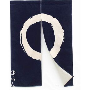 MYRU Enso Style Japanese Curtain Noren Japanese Curtain Doorway,33"x47"