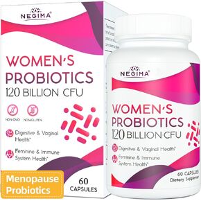 120 Billion CFU Probiotic - Menopause Support Probiotics for Women, 13-in-1 Natural Relief for Menopause, Weight, Hot Flashes, Night Sweats, Mood Swings, Hormone Balance, Immune Health - 60 Caps