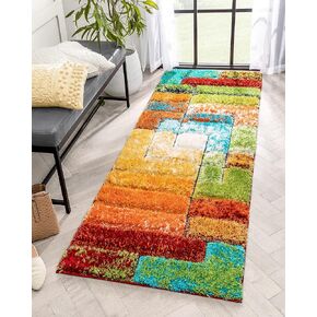 Well Woven Kizi Pink & Grey Abstract Geometric Area Rug 5x7 (5'3" x 7'3")