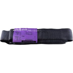 Black 4 FT Polyester Round Sling - Heavy Duty Lifting Strap 2,600 lb. Vertical Capacity for Aerial Circus or Strage Use Various Sizes (Puple -Vertical Capacity 2,600 lbs, 4FT)
