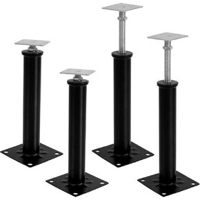 Adjustable Floor Jack Post 12" - 16" Telescoping Jack for Temporary House Floor Jacks Post Pole for Leveling Support Screw Pole Floor Jacks Leveling Support Jack (4 Pack)