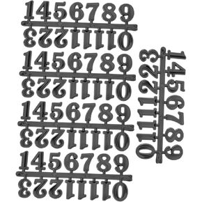 5 Sets Clock Reloj De Pared Digital Arabic Decor DIY Kits Arabic Clock Number Repair Clock Parts Clock Arabic Number Decoration Clock Arabic Number Rome Replace Black