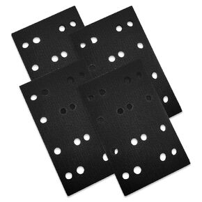 Foam Sanding Pads 16 Holes Interface Sander Backing Pad Compatible for Festool RS400 LS130 Sanders 80 x 133 x 14 mm - 4 Pack