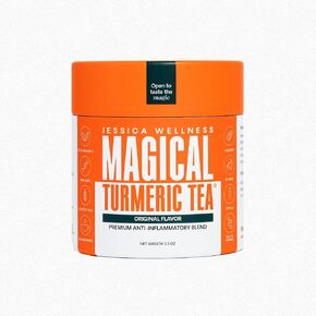 Magical Turmeric Tea, Turmeric Powder with Black Pepper, Ginger and Stevia, 3.5 oz - Jessica Wellness Magical Turmeric