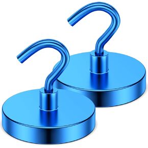 Grtard Strong Magnetic Hooks Heavy Duty, 110lb Hook Magnets, Magnets with Hooks, Strong Hooks for Hanging Cruise Cabins, Office, Classroom, Fridge, Garage, Workplace and Grill.