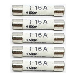 5 Pcs Multimeter Ceramic Tube delay Cylindrical Fuse 7006565 16A T16A H500V