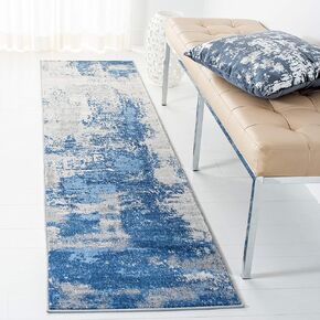 SAFAVIEH Jasper Collection Area Rug - 9' x 12', Grey & Gold, Modern Abstract Design, Non-Shedding & Easy Care, Ideal for High Traffic Areas in Living Room, Bedroom (JSP101A)