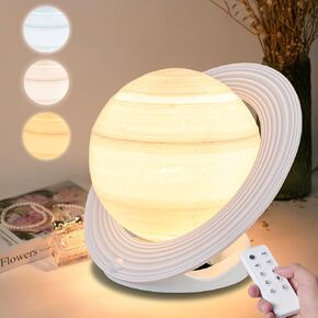 ATOROBROS Light Therapy Lamp, 10000 Lux Light 3 Color Temperatures, Adjustable Brightness, Timer & Memory Function, Remote Control, UV-Free LED Lamp, Gold