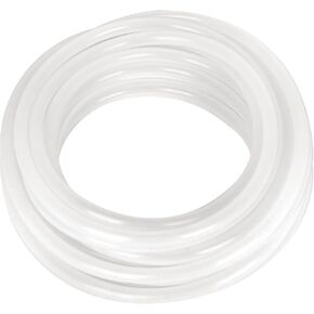 7mm ID x 10mm OD Silicone Tubing, Clear Flexible Silicone Rubber Tubing Water Air Hose Pipe Transparent (9.84ft / 3m)