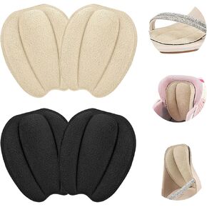 4pcs Shoe Tongue Pads,Non Slip Tongue Cushion Insert for Loose Shoe,Heel Pads,Forefoot Insoles,Adjusting Shoe