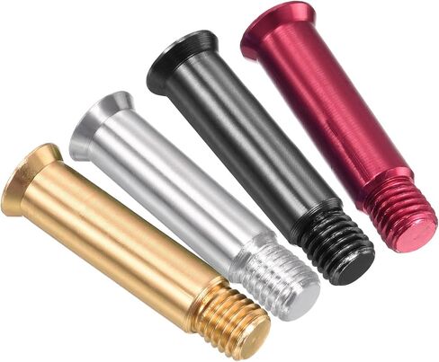 8 Pack Screw Repair Kit- Inline Axle Screws Shaft Hex Socket Aluminum Fasteners, Apply to Roller Skating/Outdoor Sports (Black Red Silver Golden) in Saudi Arabia